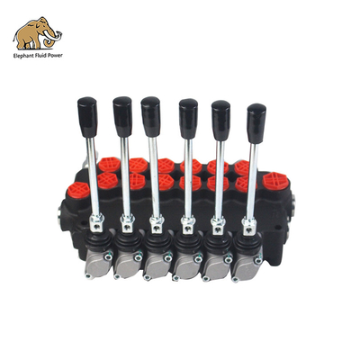 80 Liters 6p80 Hydraulic Manual Spool Monoblock Valves Cast Iron