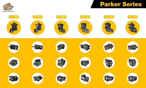 F11 F12 Series Parker Hydraulic Motor F12-125-MF-IV-D-000-000-0